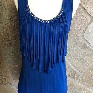 Michael Kors  soft tank top with fringes